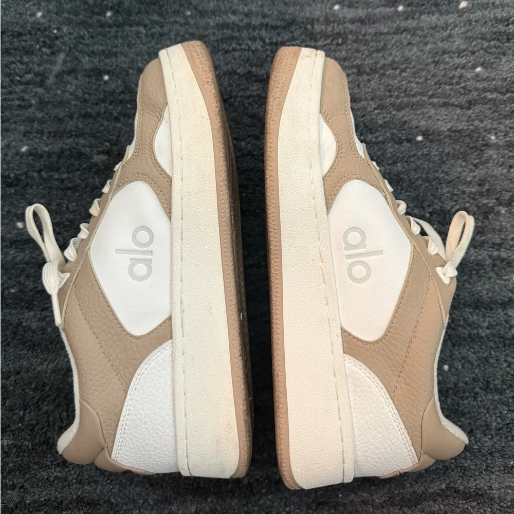 ALO Yoga Beige and White Women's Sneakers